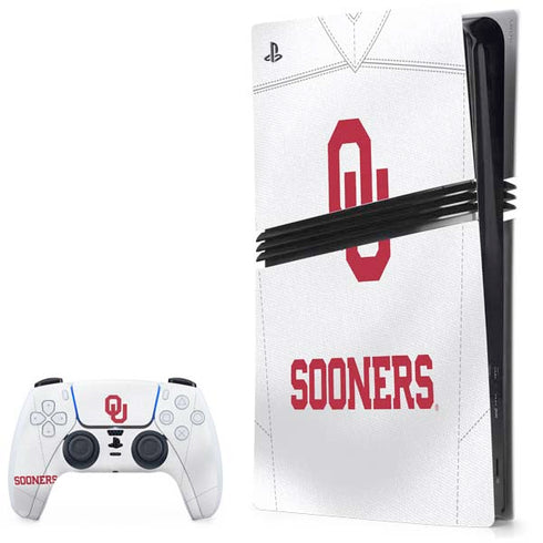 University of Oklahoma White Jersey PlayStation PS5 Skins