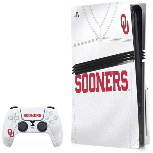 University of Oklahoma White Jersey PlayStation PS5 Skins