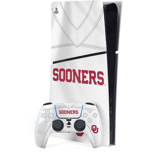 University of Oklahoma White Jersey PlayStation PS5 Skins