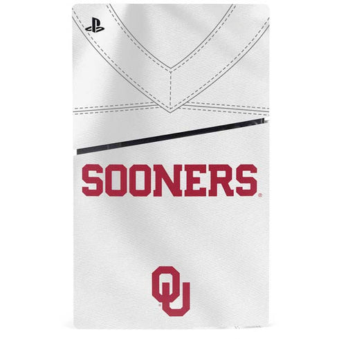 University of Oklahoma White Jersey PS5 Slim Digital Edition Bundle Skin