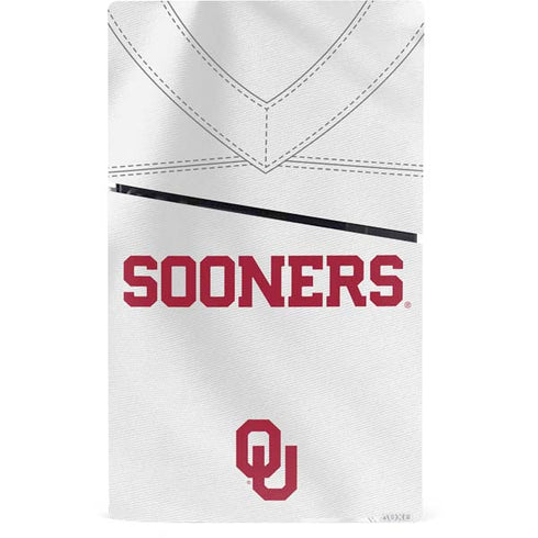 University of Oklahoma White Jersey PS5 Slim Digital Edition Console Skin