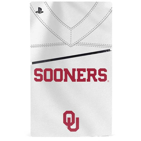 University of Oklahoma White Jersey PS5 Slim Disk Bundle Skin