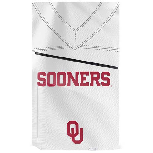 University of Oklahoma White Jersey PS5 Slim Disk Bundle Skin