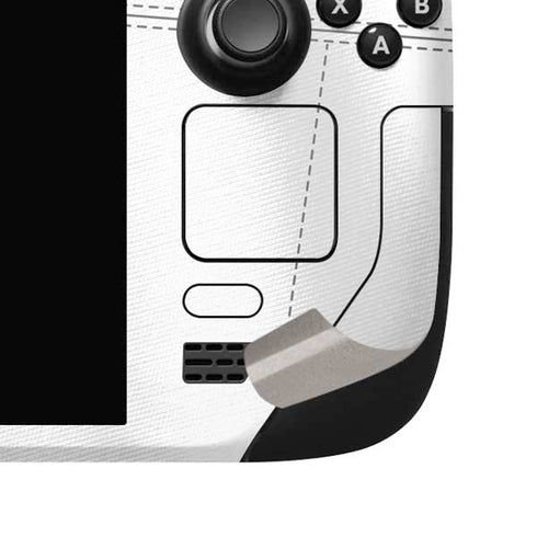 University of Oklahoma White Jersey Steam Deck Handheld Gaming Computer OLED Skin