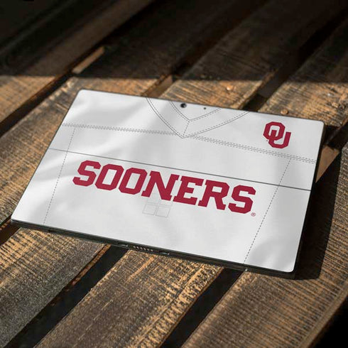 University of Oklahoma White Jersey Surface Pro 7 Skin
