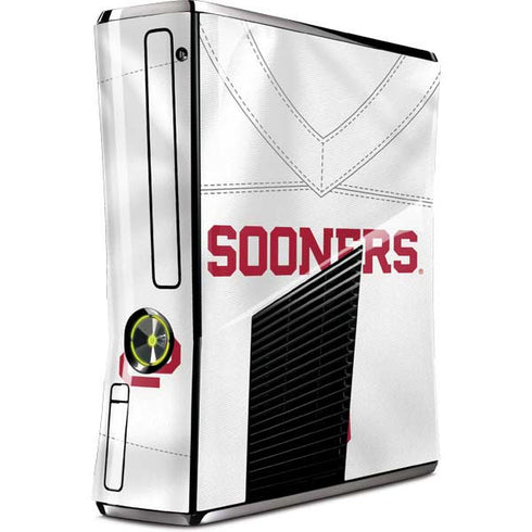 University of Oklahoma White Jersey Xbox 360 Slim (2010) Skin