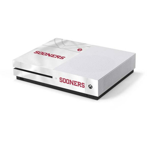 University of Oklahoma White Jersey Xbox One S Console Skin