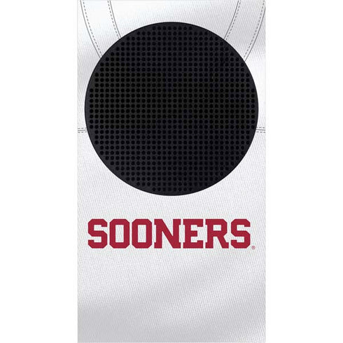 University of Oklahoma White Jersey Xbox Series S Console Skin