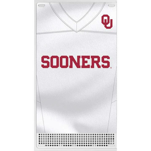 University of Oklahoma White Jersey Xbox Series S Console Skin