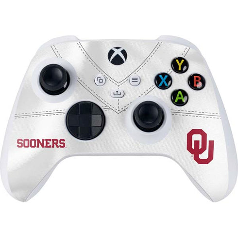 University of Oklahoma White Jersey Xbox Series S Controller Skin