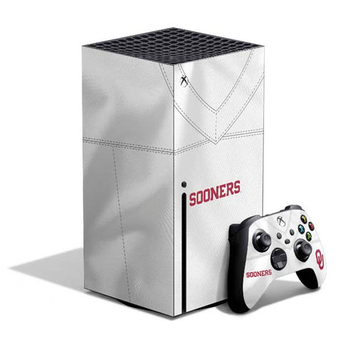 University of Oklahoma White Jersey Xbox Series X Skins