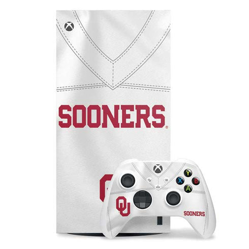 University of Oklahoma White Jersey Xbox Series X Skins