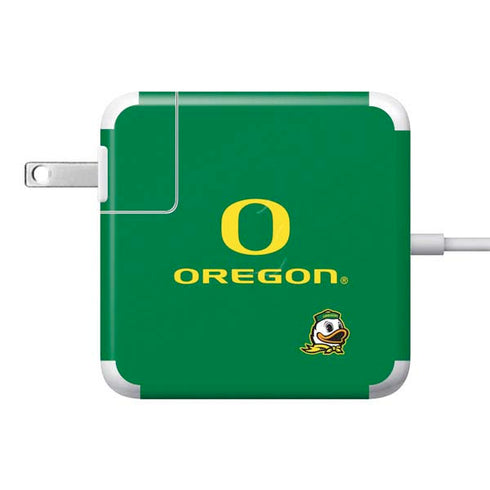 University of Oregon Yellow O with Text 85W Power Adapter (15 and 17 inch MacBook Pro Charger) Skin