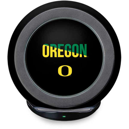 University of Oregon Split on Black Fast Charge Wireless Charging Stand Skin