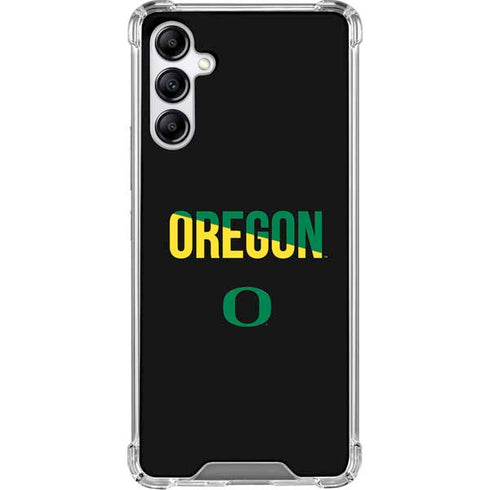 University of Oregon Split on Black Gabb Phone 4 Clear Case
