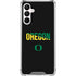 University of Oregon Split on Black Galaxy A16 5G Clear Case