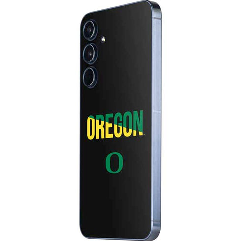 University of Oregon Split on Black Galaxy A35 5G Skin