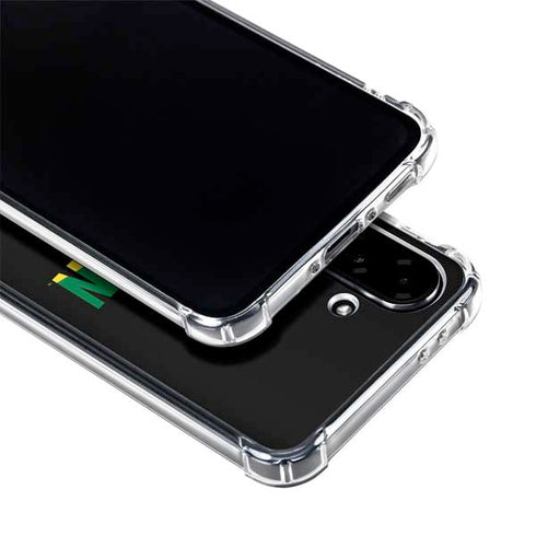 University of Oregon Split on Black Galaxy A36 5G Clear Case