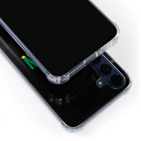 University of Oregon Split on Black Galaxy A55 5G Clear Case