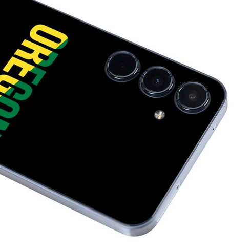 University of Oregon Split on Black Galaxy A55 5G Skin