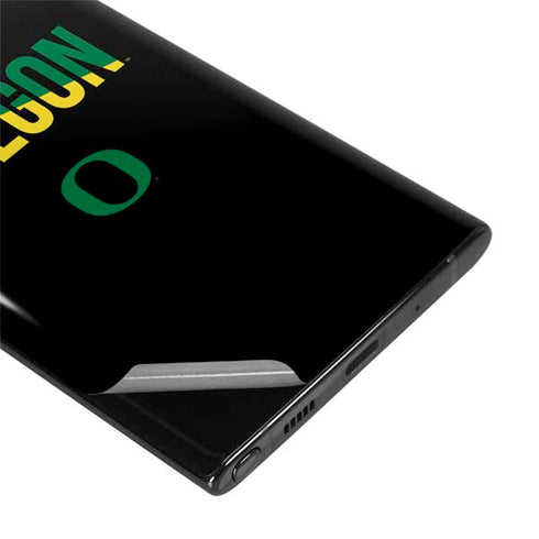 University of Oregon Split on Black Galaxy Note 10 Plus Skin