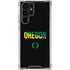 University of Oregon Split on Black Galaxy S23 Ultra Clear Case
