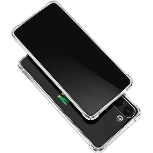 University of Oregon Split on Black Galaxy S24 FE Clear Case