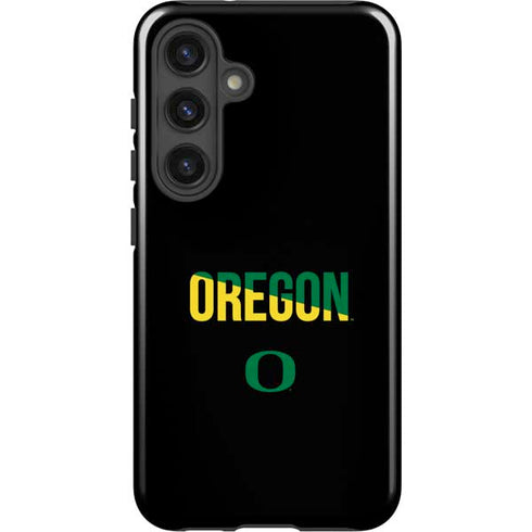 University of Oregon Split on Black Galaxy S25 Impact Case