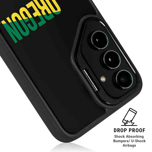 University of Oregon Split on Black Galaxy S25 Ultra Kickstand Case