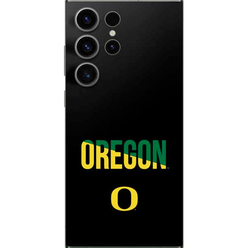 University of Oregon Split on Black Galaxy S25 Ultra Skin