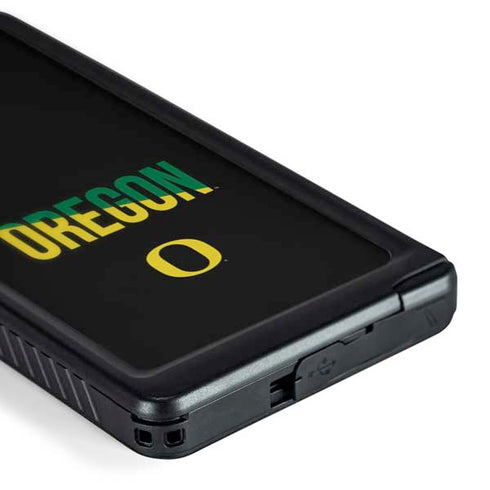 University of Oregon Split on Black Galaxy S24 Ultra Waterproof Case