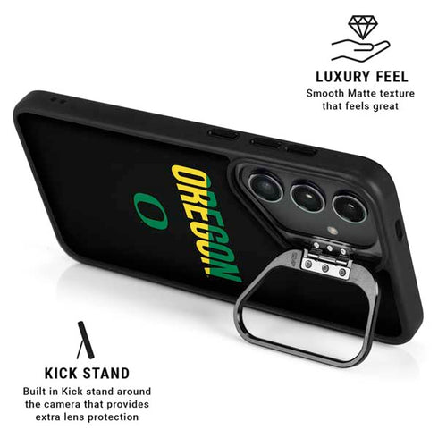 University of Oregon Split on Black Galaxy S26 Plus Kickstand Case