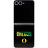 University of Oregon Split on Black Galaxy Z Flip6 Skin