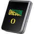 University of Oregon Split on Black Galaxy Z Flip6 Skin