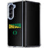 University of Oregon Split on Black Galaxy Z Fold5 5G Clear Case