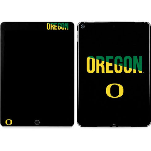 University of Oregon Split on Black iPad Skins