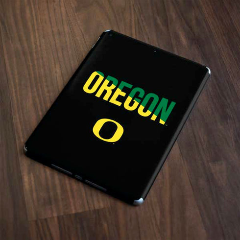 University of Oregon Split on Black Apple iPad Skin