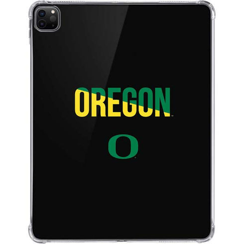 University of Oregon Split on Black iPad Pro 11in (2024) Clear Case