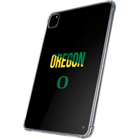 University of Oregon Split on Black iPad Pro 11in (2024) Clear Case
