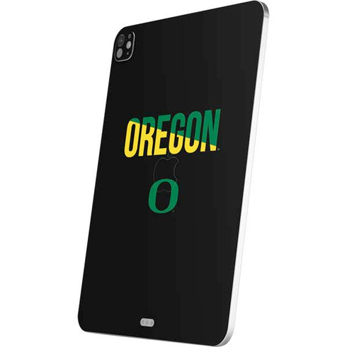 University of Oregon Split on Black iPad Pro 13in M4 (2024) Skin