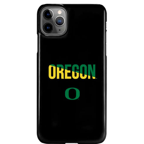 University of Oregon Split on Black iPhone Cases