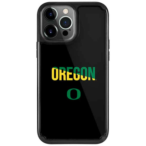 University of Oregon Split on Black iPhone Cases