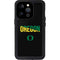 University of Oregon Split on Black iPhone 15 Pro Waterproof Case