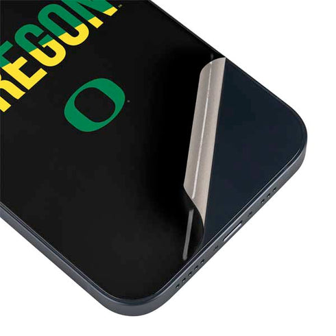 University of Oregon Split on Black iPhone 15 Skin