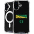 University of Oregon Split on Black iPhone 16 MagSafe Case