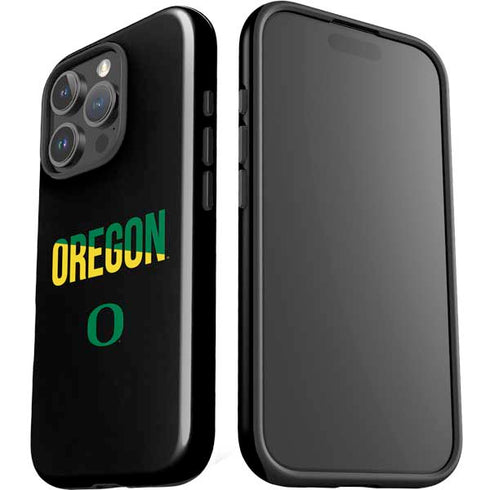 University of Oregon Split on Black iPhone 16 Pro Max Impact Case