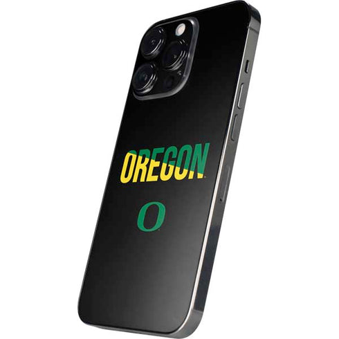University of Oregon Split on Black iPhone 16 Pro Max Skin