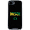 University of Oregon Split on Black iPhone 16e Clear Case