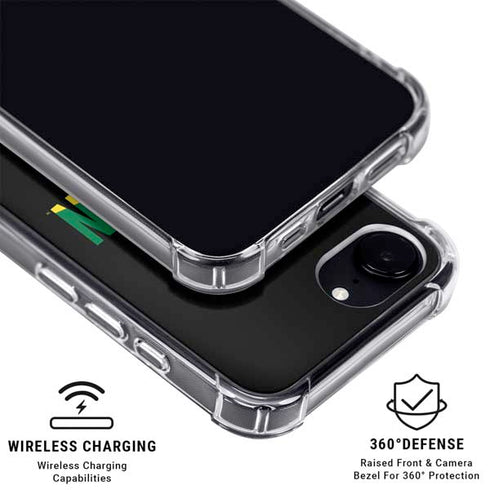 University of Oregon Split on Black iPhone 16e MagSafe Case