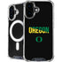 University of Oregon Split on Black iPhone 17 MagSafe Case